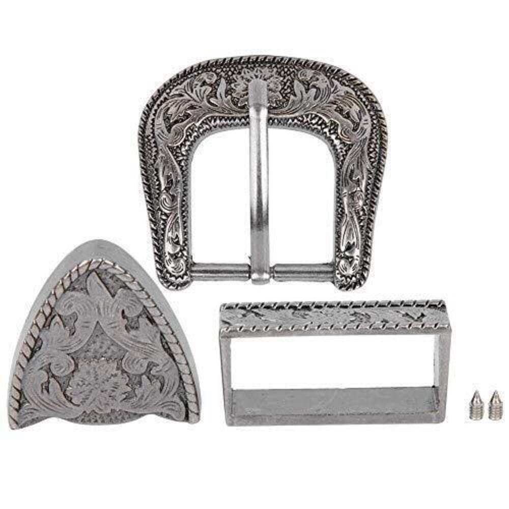 6480 Belt Buckle Set, Handmade Carving Alloy Waist Belt Buckle Set